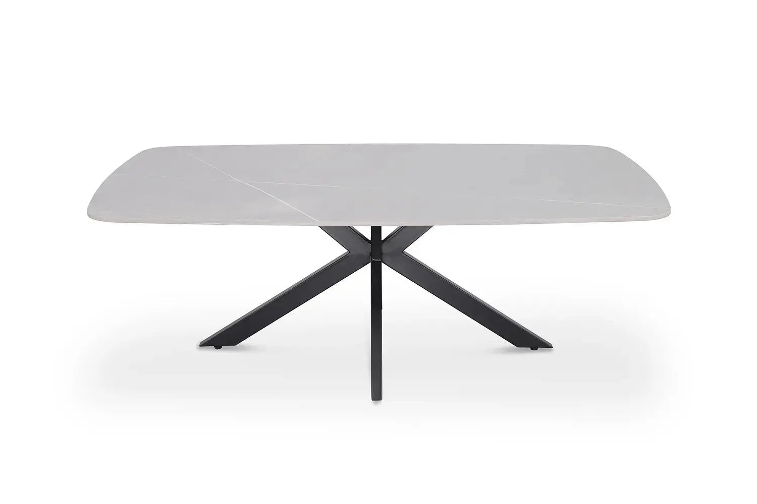 Table basse ovale en pierre APOLLINA Gris - 130 x 70 cm - ROUSSEAU chez TIKAYLA