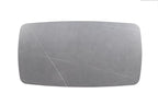 Table basse ovale en pierre APOLLINA Gris - 130 x 70 cm chez TIKAYLA