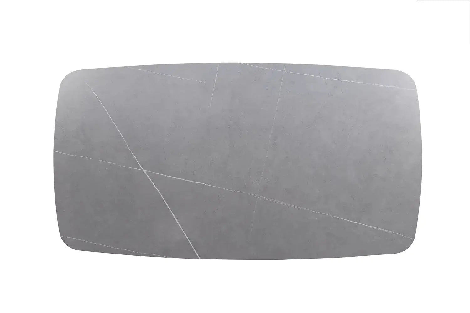 Table basse ovale en pierre APOLLINA Gris - 130 x 70 cm - ROUSSEAU chez TIKAYLA