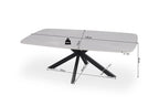 Table basse ovale en pierre APOLLINA Gris - 130 x 70 cm chez TIKAYLA