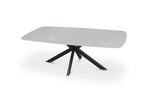 Table basse ovale en pierre APOLLINA Gris - 130 x 70 cm chez TIKAYLA