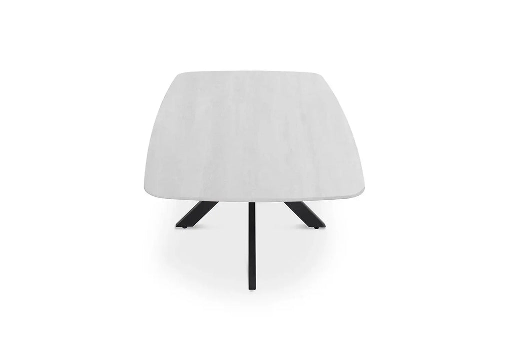 Table basse ovale en pierre APOLLINA Baroque Gris - 130 x 70 cm - ROUSSEAU chez TIKAYLA