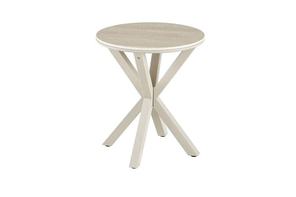 Table d'appoint ronde NOAH vue de trois quarts