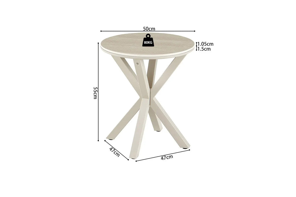 Schéma coté de la table d'appoint NOAH Ø 50 x 55 cm