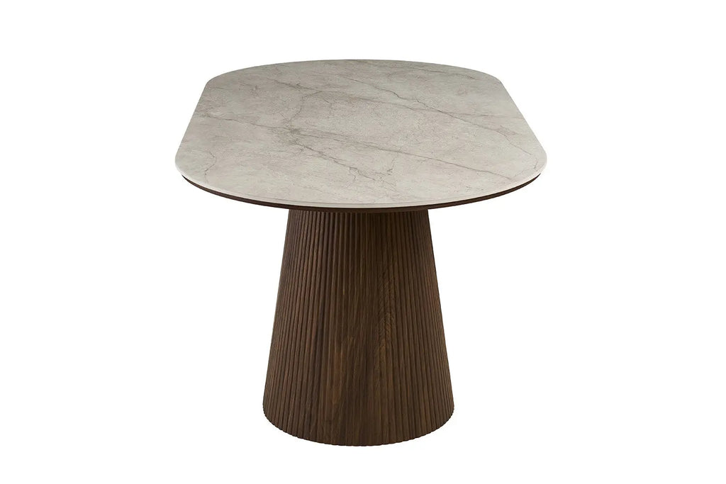 Table VEKO 180 cm Ovale - vue lifestyle salle à manger contemporaine
