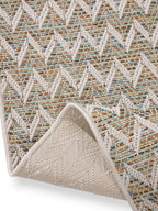Tapis d'Intérieur et d'Extérieur en Polypropylène AGRA Crème / Bleu (Copie) BENUTA
