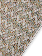 Tapis d'Intérieur et d'Extérieur en Polypropylène AGRA Crème / Bleu (Copie) BENUTA