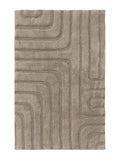 Tapis de bain 100% Coton tufté à la main DAN Taupe BENUTA