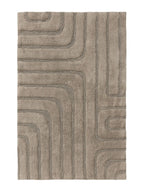 Tapis de bain 100% Coton tufté à la main DAN Taupe BENUTA