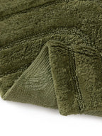Tapis de bain 100% Coton tufté à la main DAN Vert BENUTA