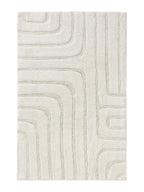 Tapis de bain tufté à la main DAN Crème BENUTA