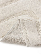 Tapis de bain tufté à la main DAN Crème BENUTA