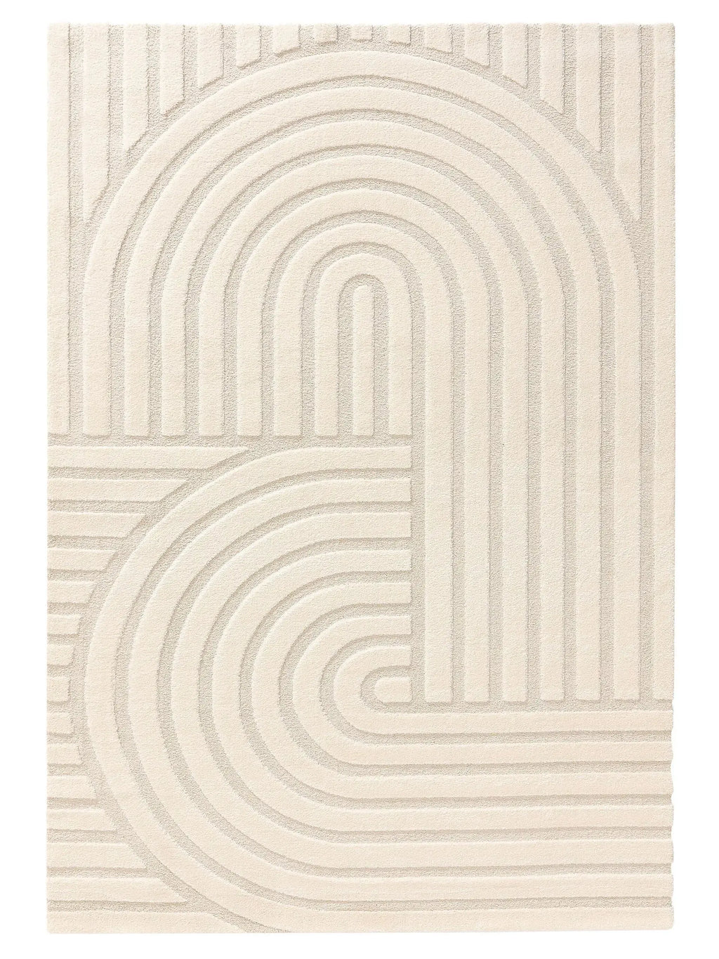 Tapis tissé à la machine EVE Beige BENUTA