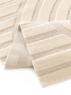 Tapis tissé à la machine EVE Beige BENUTA