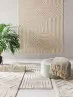 Tapis tissé à la machine EVE Crème BENUTA
