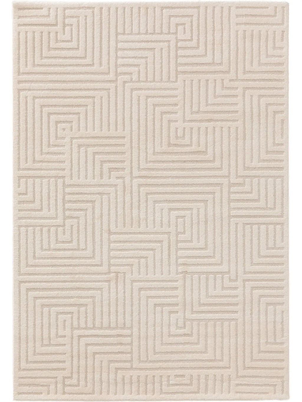 Tapis tissé à la machine EVE Crème BENUTA