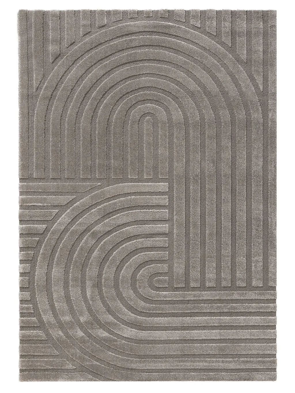 Tapis tissé à la machine EVE Gris BENUTA