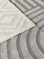 Tapis tissé à la machine EVE Gris BENUTA