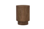 VICTORIA - Table d'appoint Ronde en Bois de Manguier Brun clair - 35 cm ROUSSEAU