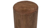 VICTORIA - Table d'appoint Ronde en Bois de Manguier Brun clair - 35 cm ROUSSEAU